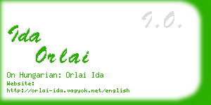 ida orlai business card